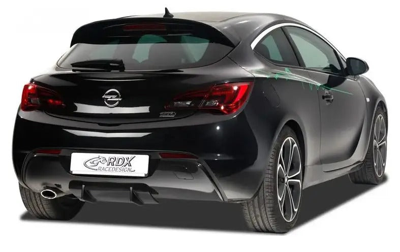 RDX Racedesign, bas de pare-chocs arrière 'Diffuseur U-Diff', compatible avec Opel Astra J GTC 2009-2015 incl. OPC-Line (PU)