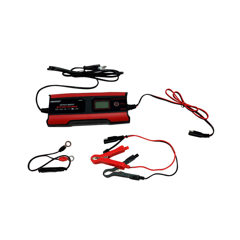 Absaar, Pro 4.0 acculader 6/12V 4A - 11-traps LCD-display