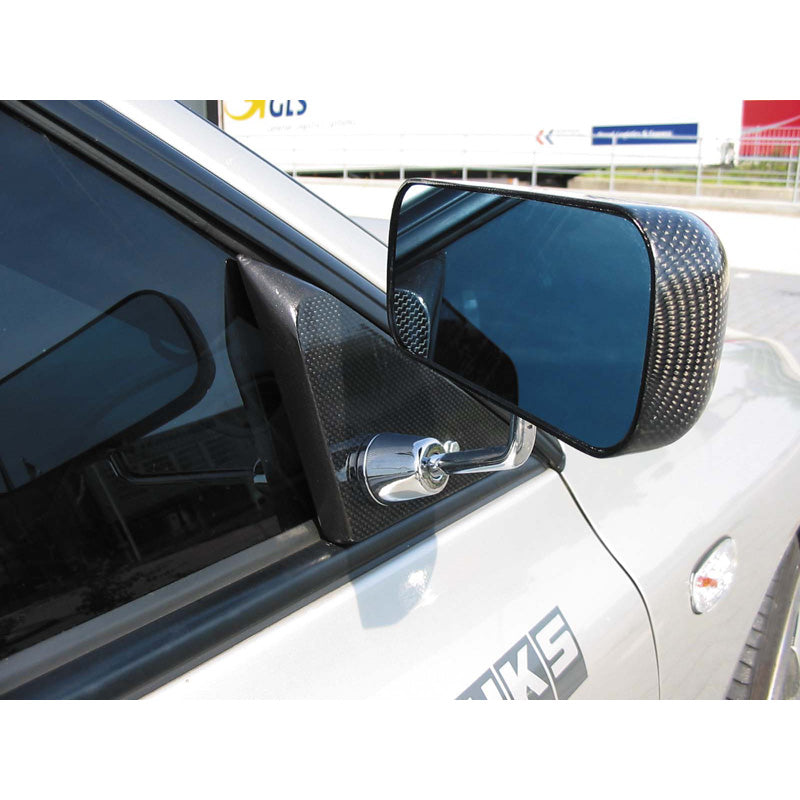 AutoStyle Set universal sport mirrors 'F1' carbon (manual adjustment)