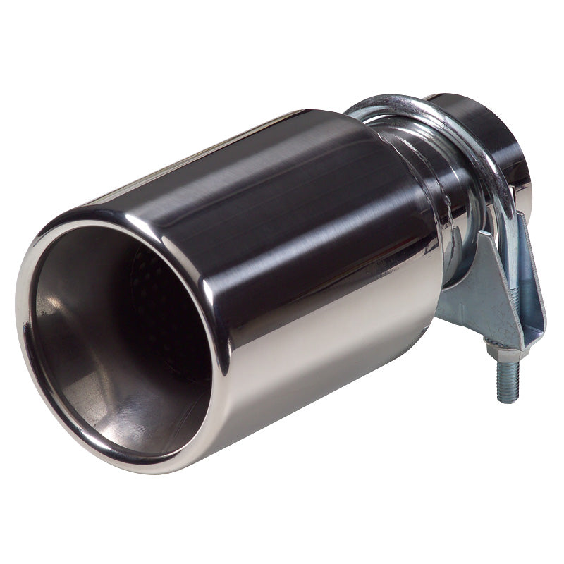 AutoStyle Embout d'échappement Inox - rond 89mm - longueur 178mm - 40-58mm joint
