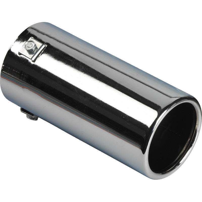 AutoStyle, Embout d'échappement rond - Chromé - Ø80 x L170mm - Montage 40-77mm