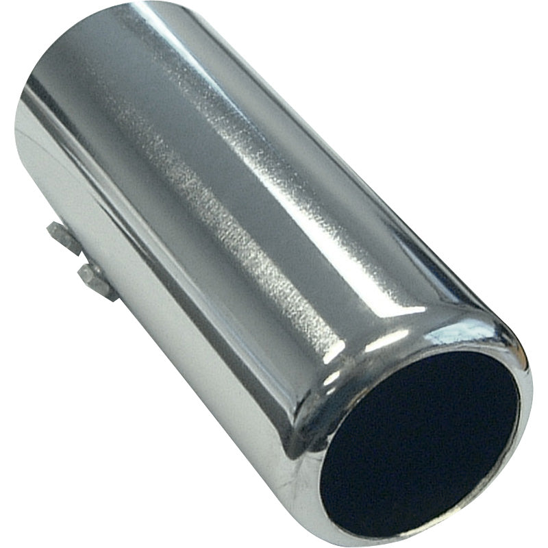 AutoStyle Embout d'échappement Acier/Chromé - rond 60mm - longueur 150mm - 53-57mm joint