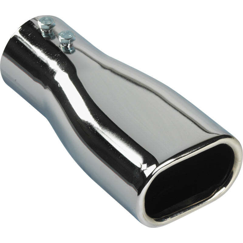 AutoStyle, Embout d'échappement plat - 80x50x165 mm - raccord 38-50 mm