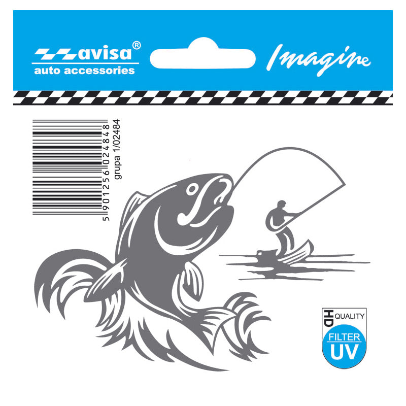 Avisa Autocollant AutoTattoo Fisherman - 9,7x6,5cm