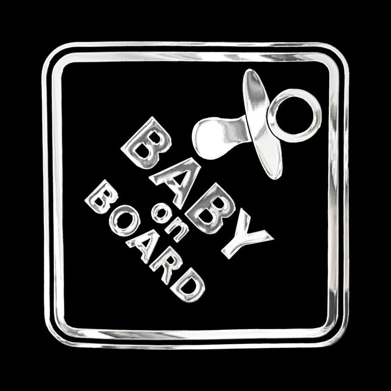 Avisa Autocollant Nickel 'BABY ON BOARD' - 65x110mm