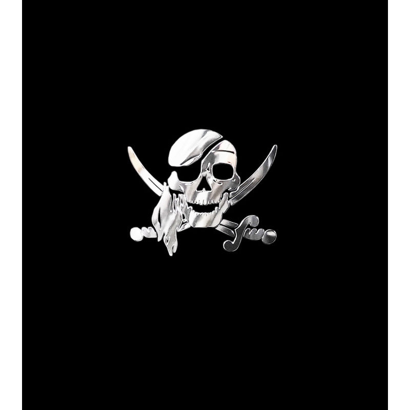 Avisa Autocollant Nickel 'Pirate Skull' - 66x55mm