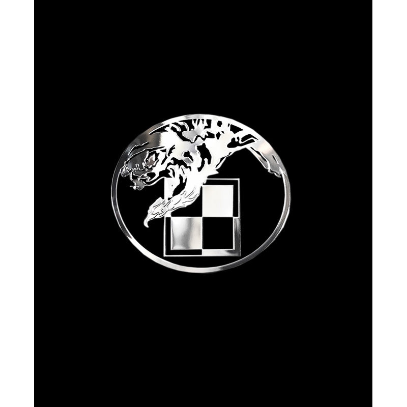Avisa Autocollant Nickel 'Chequer with an eagle' - 50x55mm