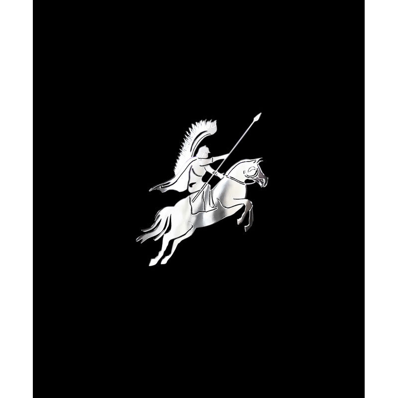 Avisa Autocollant Nickel 'Polish husar on horseback' - 60x60mm