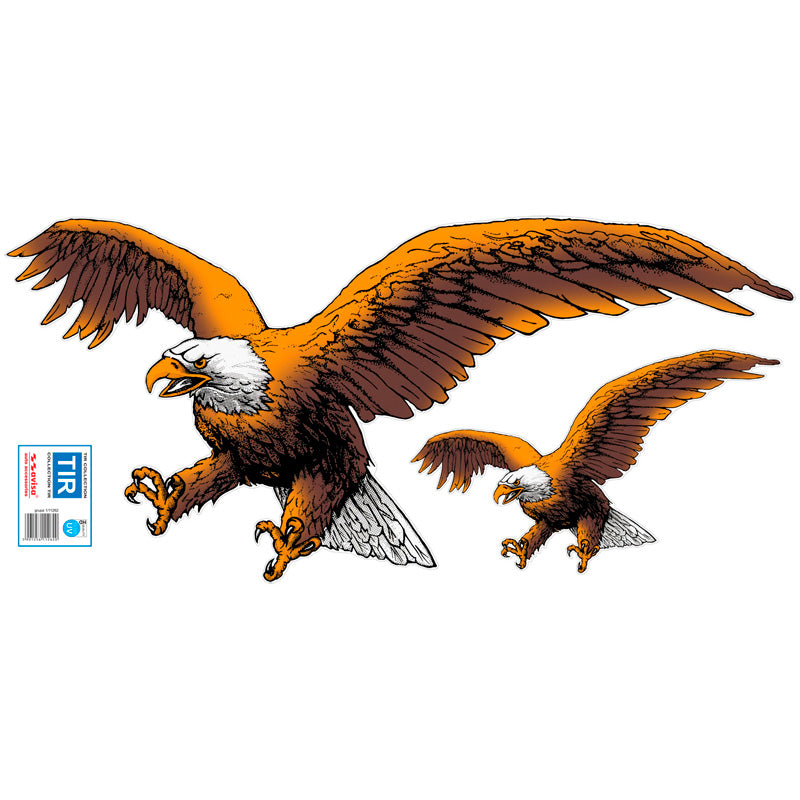 Avisa, Autocollant tattoo pour voiture Aigle - 2 pièces - 67x32cm