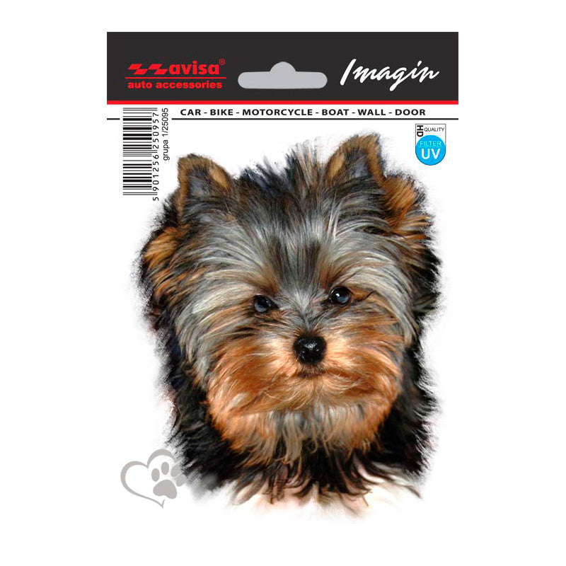 Avisa, Autocollant Auto Tattoo Yorkshire Terrier II - 11x13cm