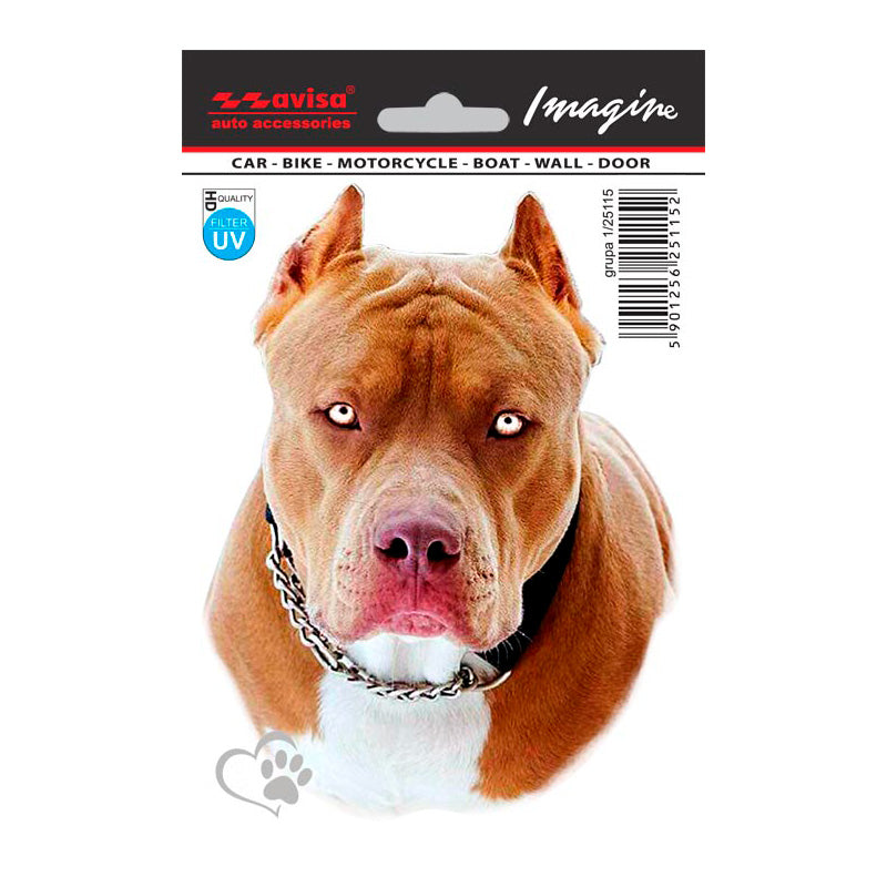 Avisa Auto Tattoo Sticker Pit Bull - 11x14,5cm
