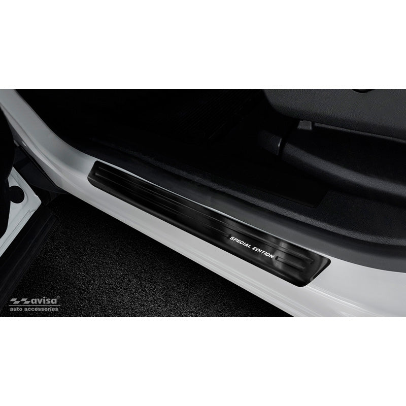 Avisa, Instaplijstbeschermers, Zwart, Roestvrij staal, past op Citroën C5 Aircross 2018- Incl. Facelift 'Special Edition' - 4 delen