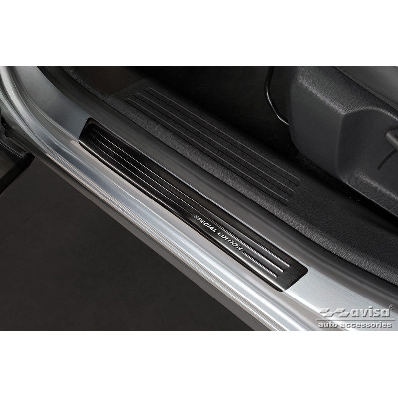 Avisa, Instaplijstbeschermers, Zwart, Roestvrij staal, past op Citroën C4 III 2020- & C4 X 2022- 'Special Edition' - 4 delen