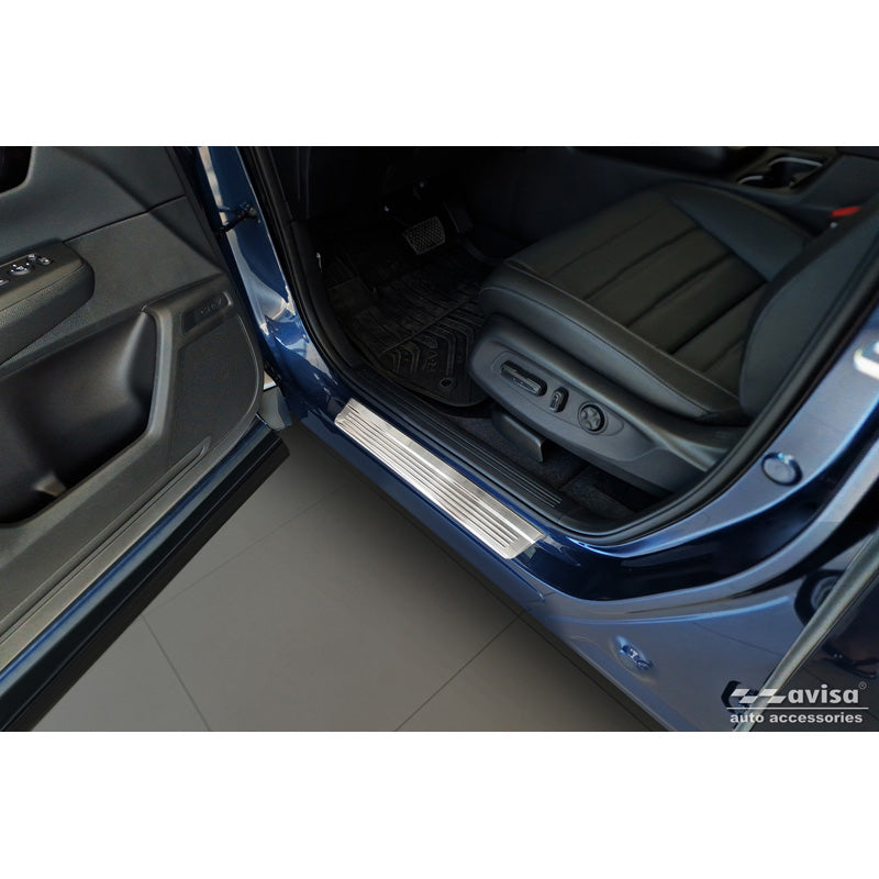 Avisa, Door Sill Protectors, Stainless Steel, Fits Honda CR-V VI (RS_) 2023- - 'Lines' - 4 pieces