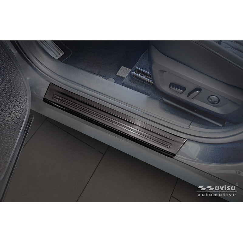 Avisa, Sill Guards, Black stainless steel, 4 pcs., Fits Mitsubishi Outlander IV (2025-) 'Lines'