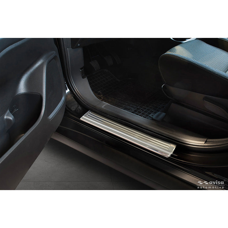 Avisa, Door sills, Stainless steel, 'Lines', 4 pcs., fits Mitsubishi Outlander III (2012-2022) incl. PHEV & Facelift