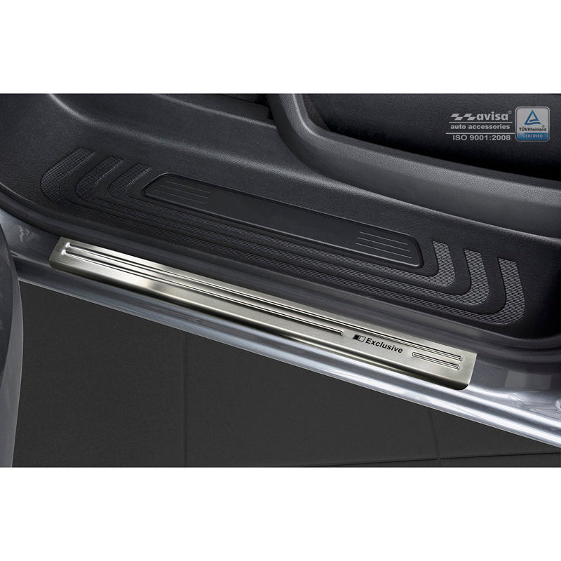 Avisa, Protections de seuil de porte, acier inoxydable, convient à Mercedes Vito & V-Class W447 2014- - 'Exclusif' - 2 pièces
