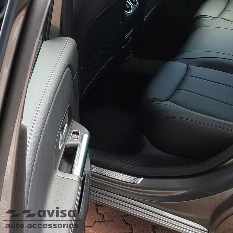 Avisa, Door Sill Protectors, Stainless Steel, Fits Mercedes B-Class W247 2019- 2 pieces (rear doors)