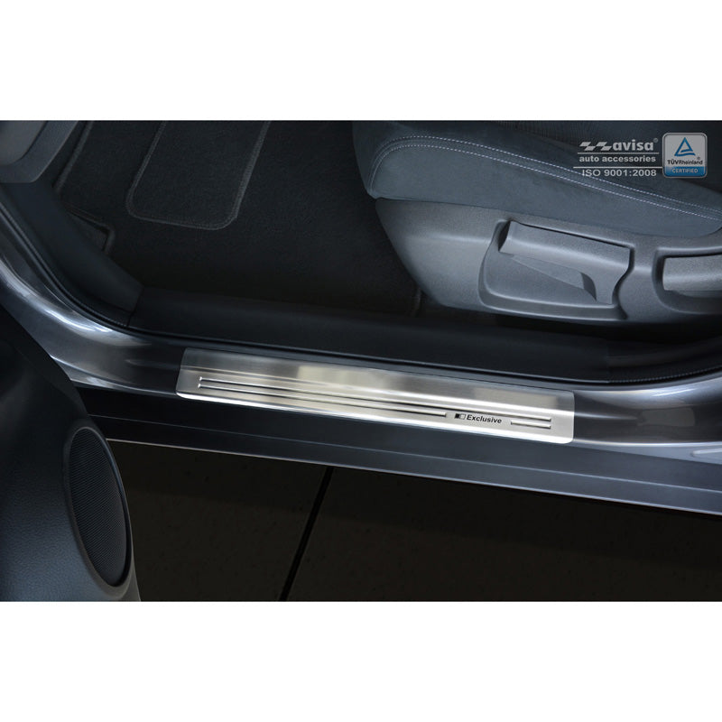 Avisa, Door Sill Protectors, Stainless Steel, Fits Nissan X-Trail III 2014-2017 & FL 2017-2021 - 'Exclusive' - 4 pieces