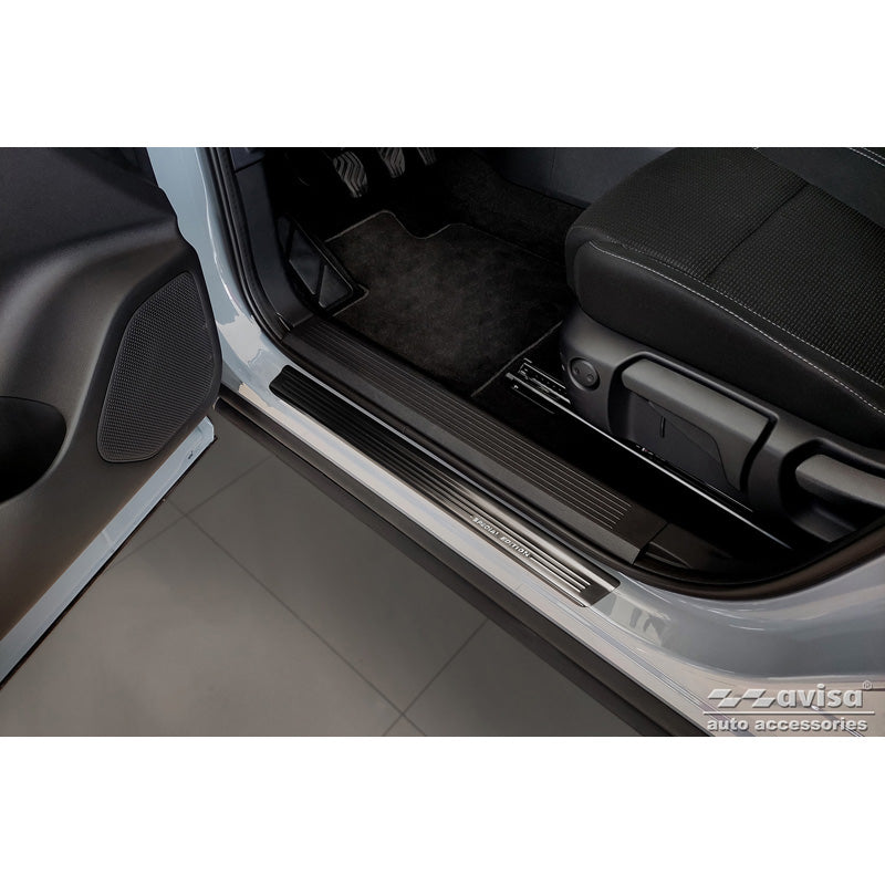 Avisa, Door Sill Protectors, Black, Stainless Steel, Fits Nissan Qashqai III 2021- - 'Special Edition' - 4 pieces
