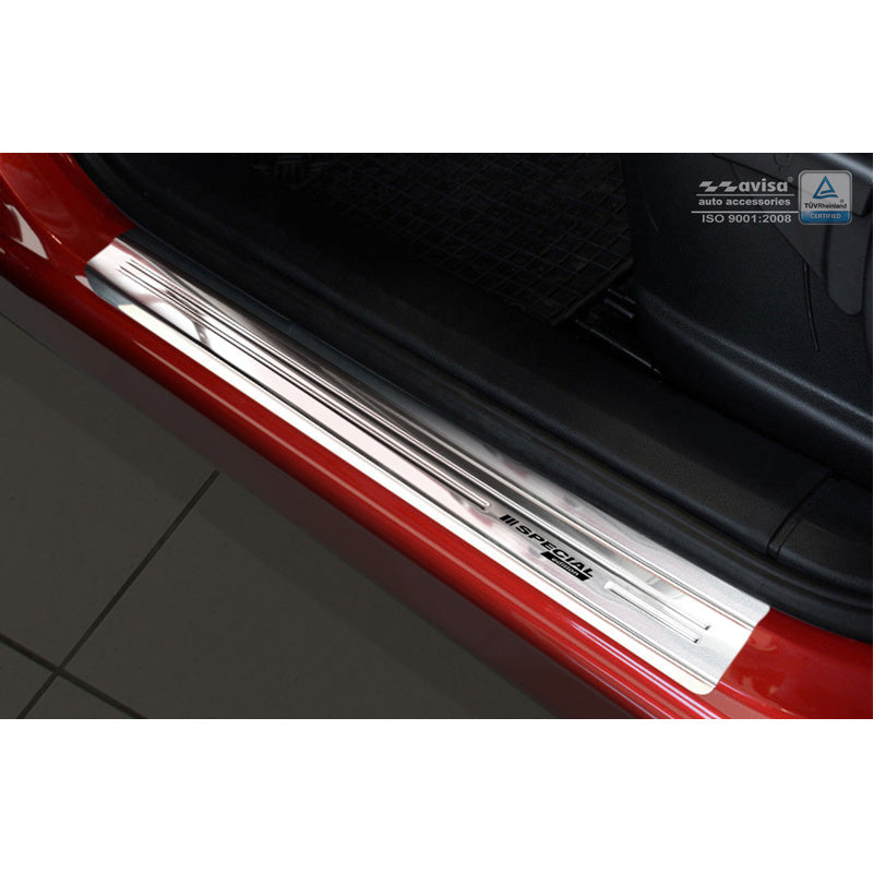 Avisa, Protections de seuil de porte, acier inoxydable, convient à Nissan Qashqai I 2007-2013 - 'Édition spéciale' - 4 pièces