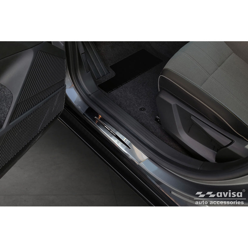 Avisa, Door sill protectors, Stainless steel, Fits Renault Megane E-Tech 2022- - 'Special Edition' - 4 pieces
