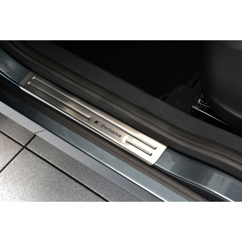 Avisa, Door sill protectors, Stainless steel, Fits Skoda Yeti 2013-2017 - 'Exclusive' - 4 pieces
