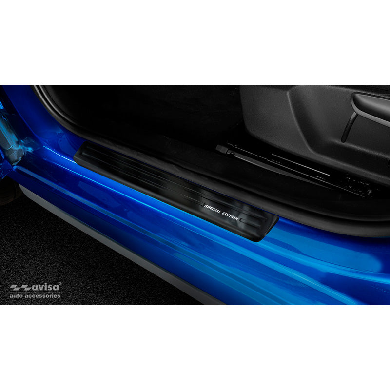 Avisa, Instaplijsten, Zwart, Roestvrij staal, passend voor Skoda Kamiq 2019- 'Special Edition' - 4-delig