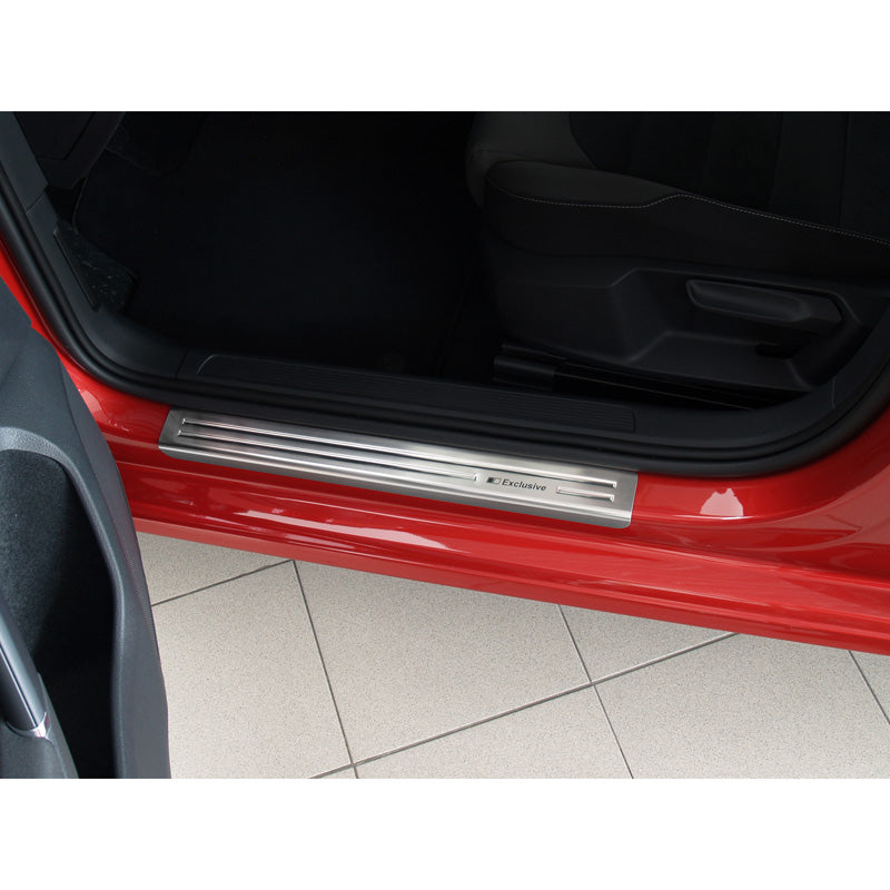 Avisa, Door sill protectors, Stainless steel, Fits Volkswagen Golf VII 5-door & Variant 2012-2020 - 'Exclusive' - 4 pieces