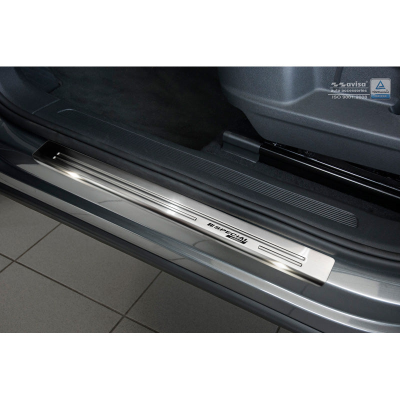 Avisa, Door sill protectors, Stainless steel, Fits Volkswagen Tiguan II 2016-2020 & FL 2020- incl. Allspace 2017-2020 & FL 2020-2024 - 'Special Edition' - 2 pieces