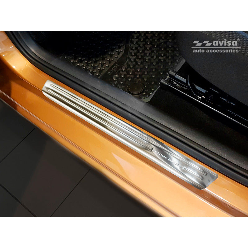 Avisa, Door Sill Protectors in Silver Inox - Special Edition - 4-pack for Volkswagen Up!, Arteon, Tiguan and Golf Sportsvan