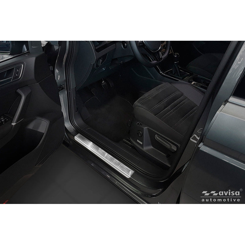 Avisa, door sills, stainless steel, 'Lines', 4 pcs., fits VW Touran III incl. R-Line (2015-)