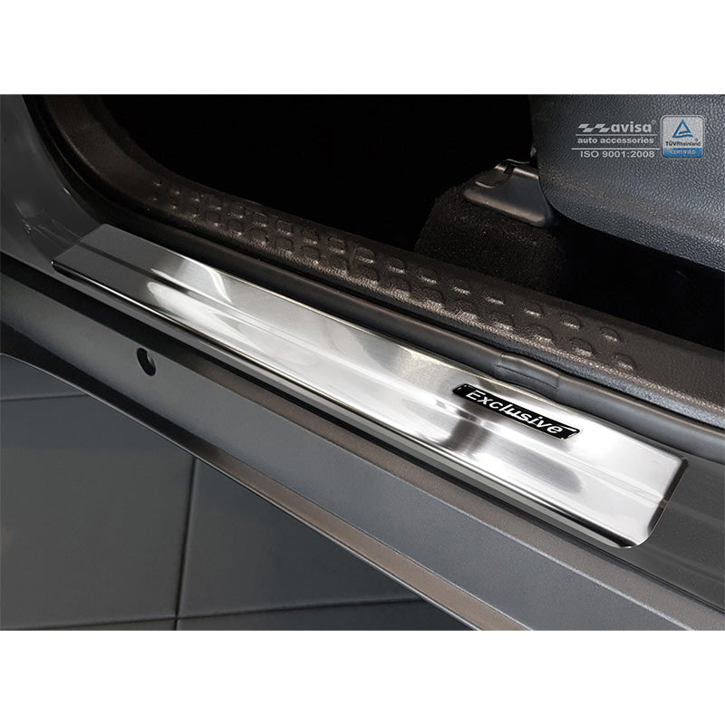 Avisa, Sill Protectors, Stainless Steel, Fits Toyota C-HR 2016-2019 & FL 2019-2023 & RAV4 IV FL 2016-2018 & Lexus NX 2014-2021 - 'Exclusive' - 4-piece