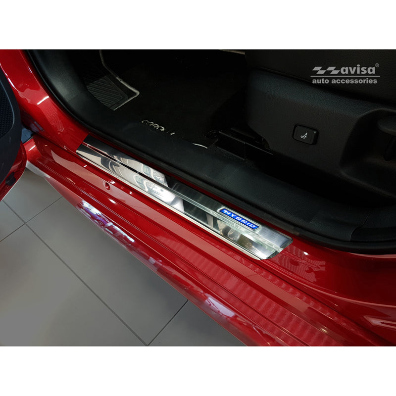 Avisa, Dorpelbeschermers, Roestvrij staal, passend voor Toyota Corolla XII Limousine/Hatchback/Touring Sports 2018- & Toyota Corolla Cross 2022- & Suzuki Swace Combi 2020- 'Hybrid' 4-delig