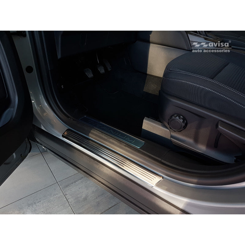 Avisa, protections de seuils de porte, acier inoxydable, convient pour Ford Kuga III 2019-2024 & FL 2024- 'Lines' - 4 pièces