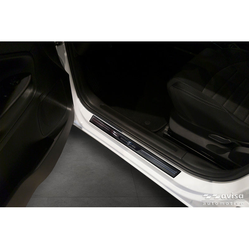 Avisa, Door sills, 'Shadow Premium' Aluminium/Black, 2 pcs., fits Universal (54 x 4 cm)