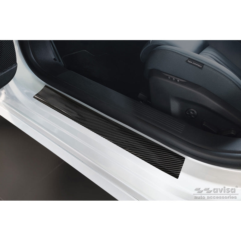 Avisa Universal door sill protector set - black carbon foil - 2-pieces - 50 x 7 cm