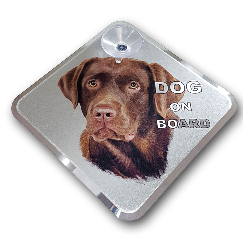 Avisa Autocollant AutoTattoo Dog on Board - Labrador 11,5x11,5cm