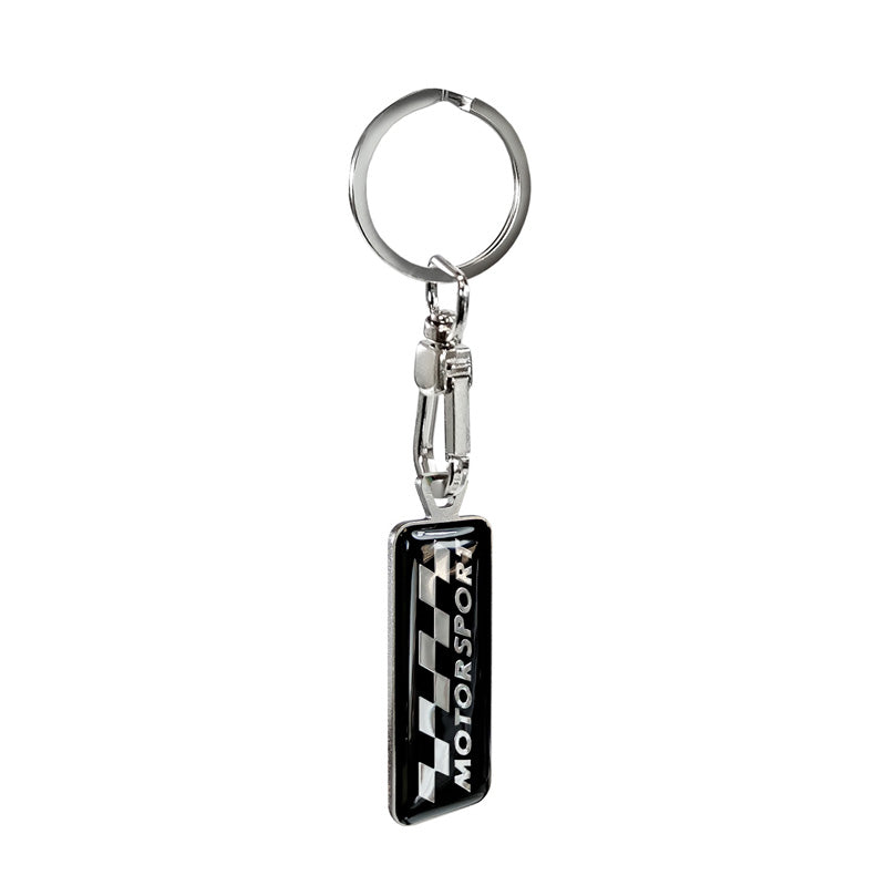 Avisa RVS sleutelhanger - 'Motorsport' Zwart