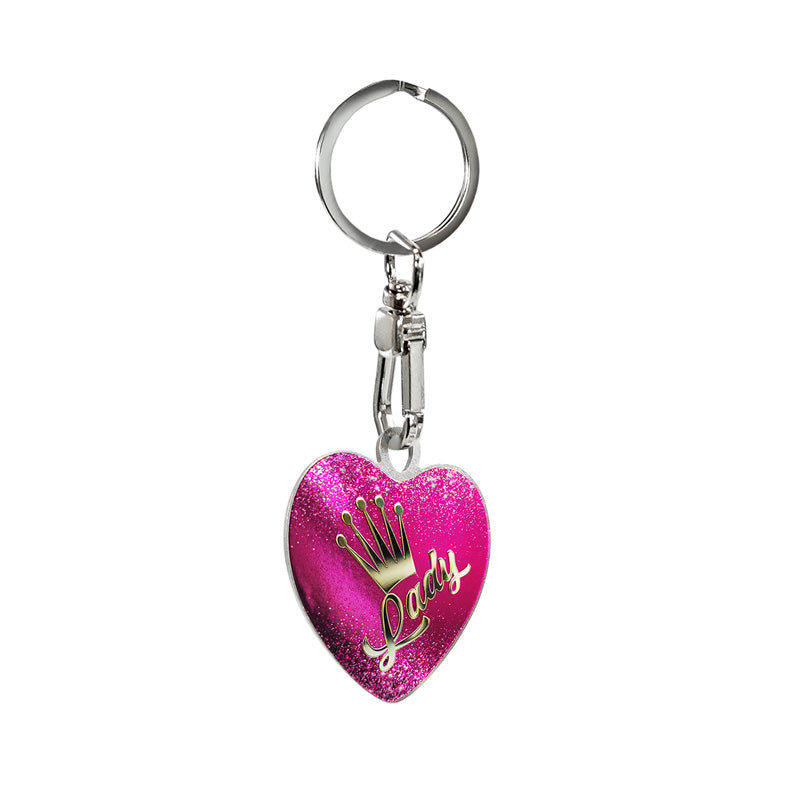 Avisa Porte-clés en acier inoxydable - Lady Heart