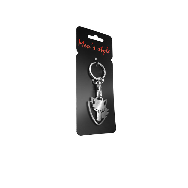 Avisa RVS sleutelhanger - 'Wolf' (Zilver)