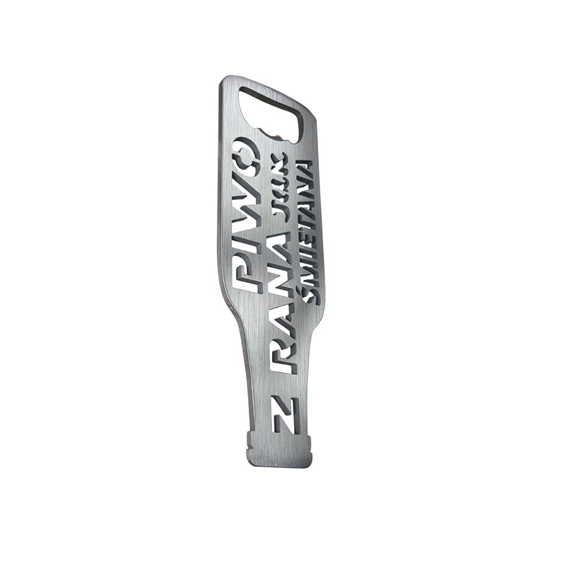 Avisa RVS Flesopener - 'PIWO Z RANA' (Zilver)