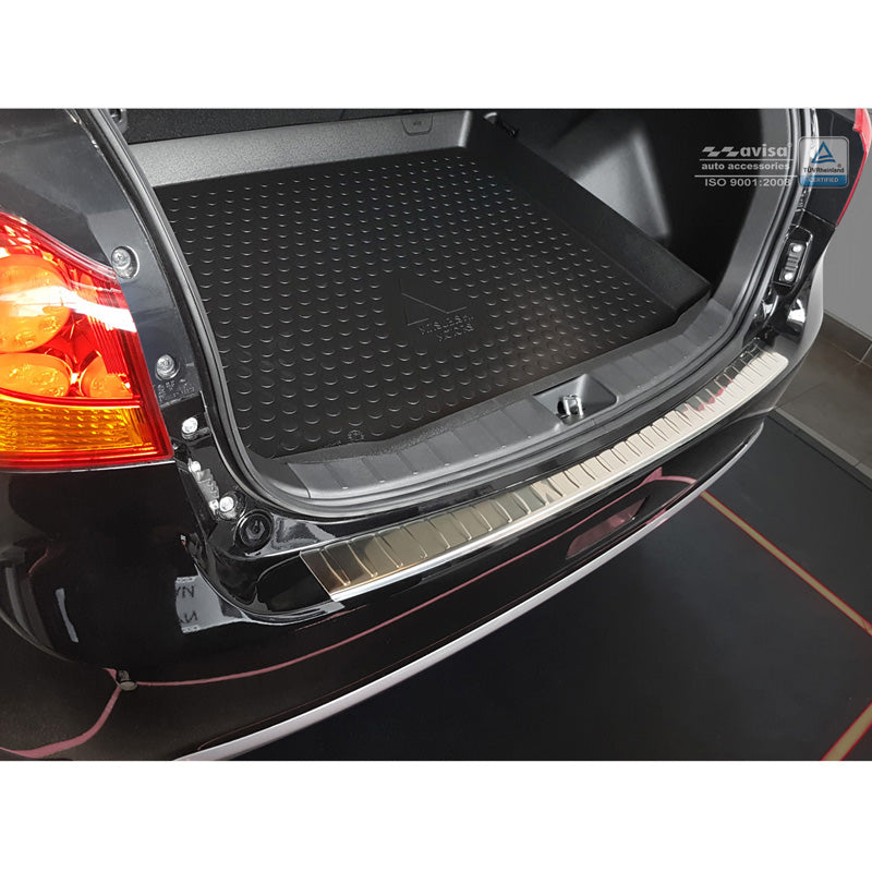 Avisa, rear bumper protector, stainless steel, fits Mitsubishi ASX 2010-2017 'Ribs'