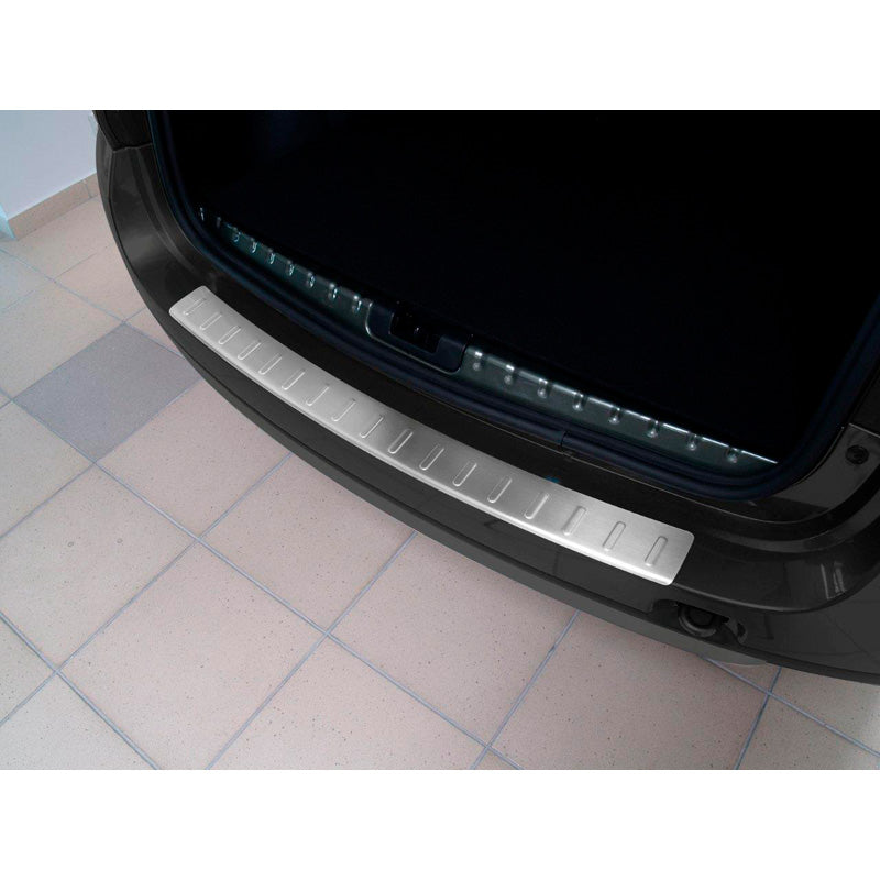 Avisa, rear bumper protector, stainless steel, fits Dacia Duster 2010-2017 'Ribs'