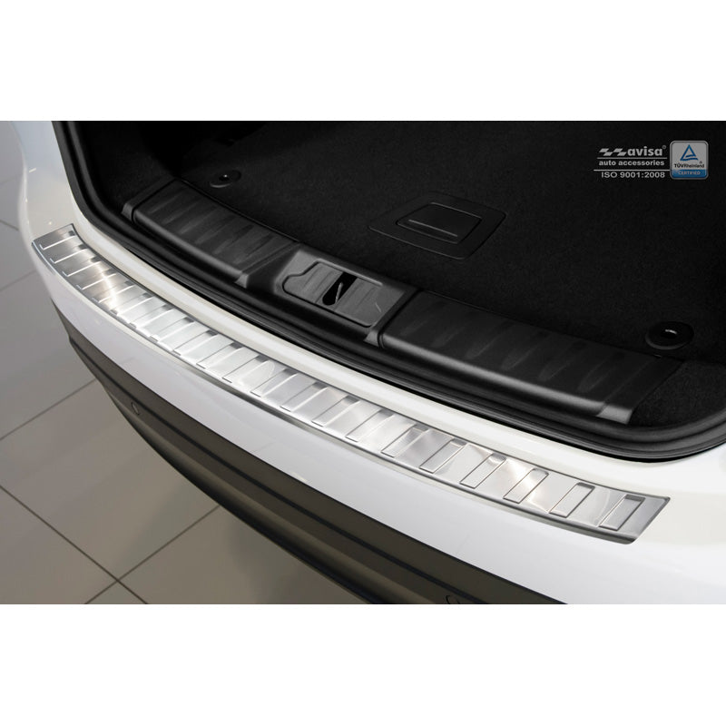 Avisa, Protection de pare-chocs arrière, acier inoxydable, compatible avec Jaguar F-Pace 2016-2020 & FL 2020- 'Ribs'