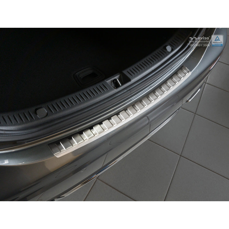 Avisa, Rear bumper protector, stainless steel, fits Mercedes E-Class W213 Sedan 2016-2020 & FL 2020-2023 'Ribs'