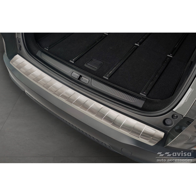 Avisa, Rear bumper protector, stainless steel, fits Citroën C5 X 2021- 'Ribs'