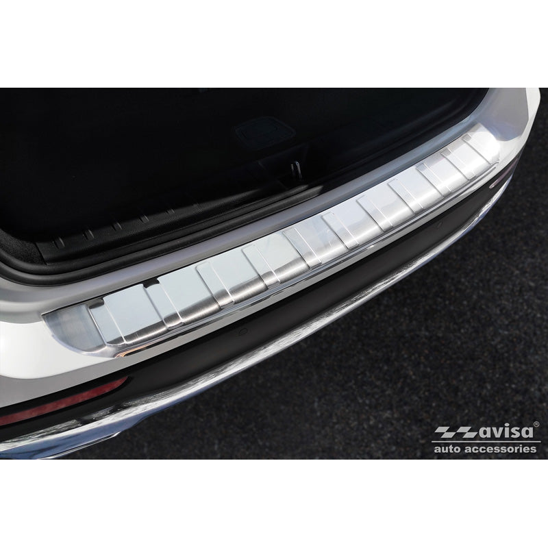 Avisa, Rear bumper protector, stainless steel, fits Mercedes GLB (X247) incl. AMG 2019- 'Ribs'