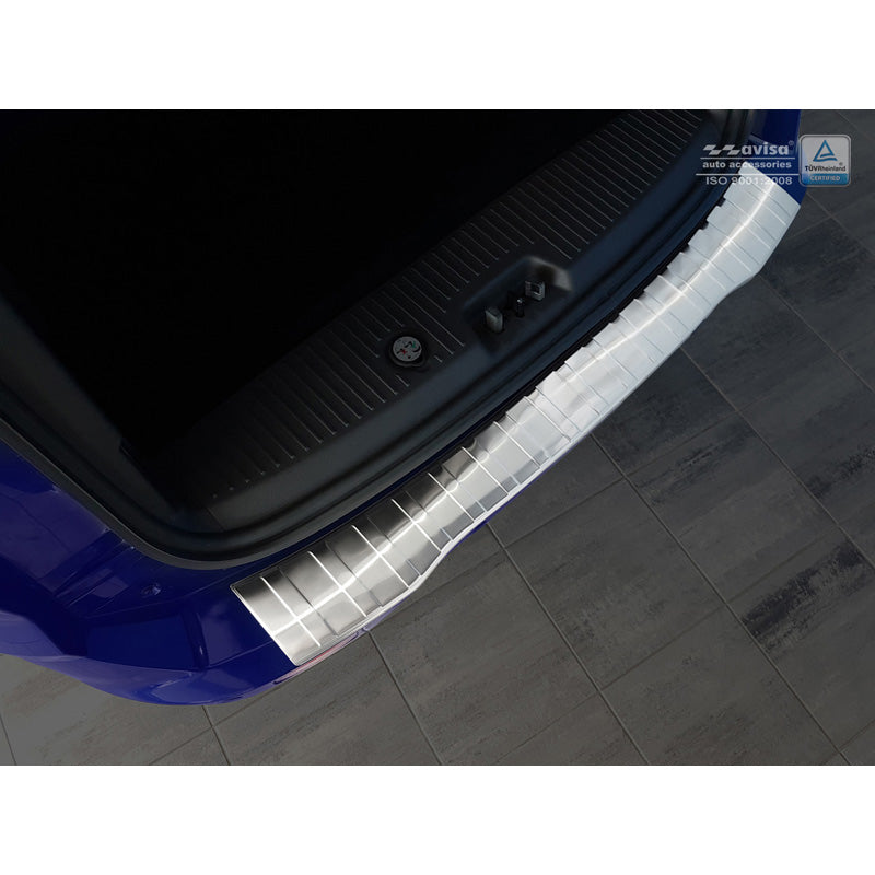 Avisa, Rear bumper protector, stainless steel, fits Ford Tourneo Courier/Transit Courier 2014- 'Ribs'