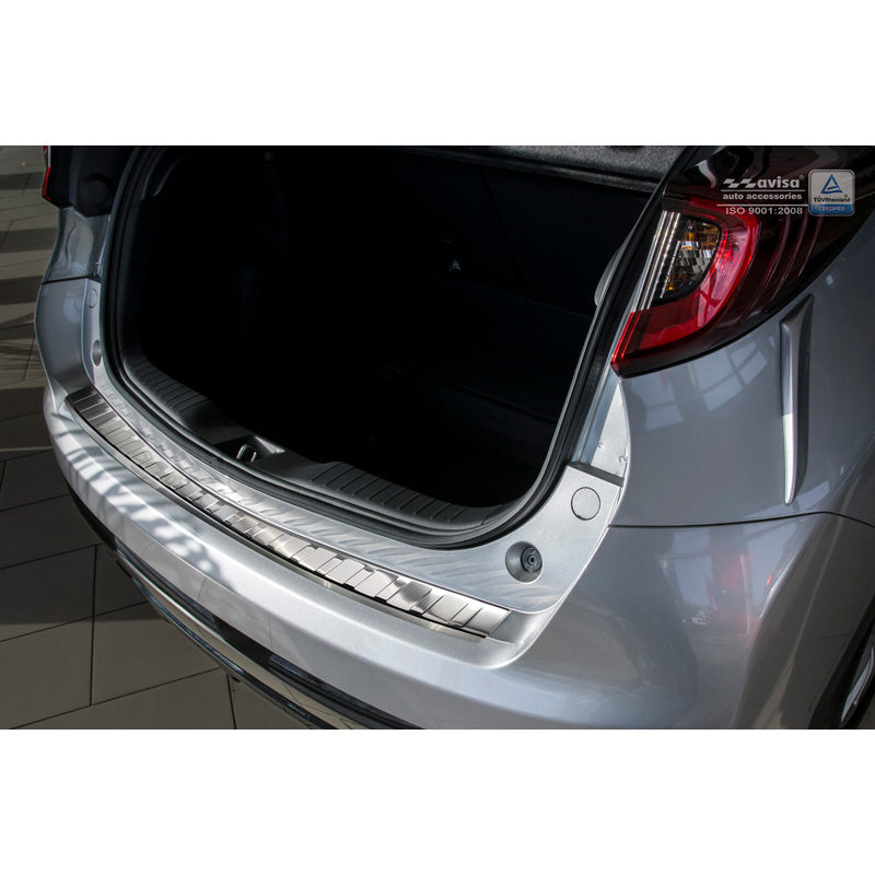 Avisa, Rear bumper protector, stainless steel, fits Honda Civic IX 5-door Facelift 2015- 'Ribs'